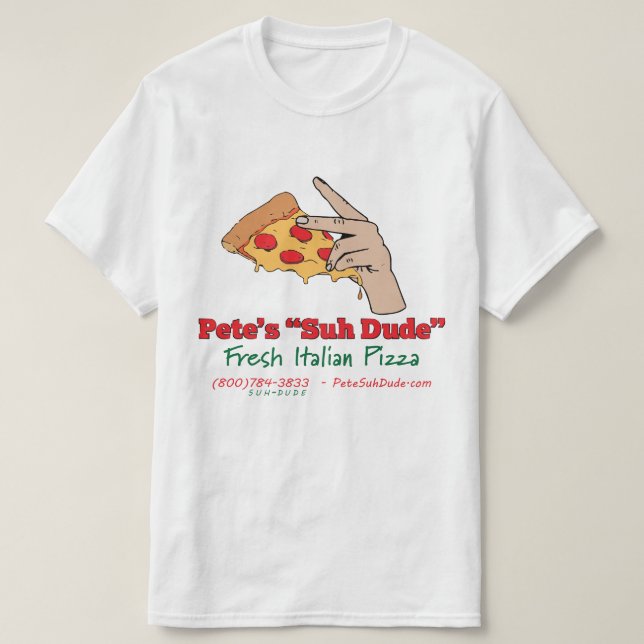 Camiseta Pizza italiana fresca do gajo do Suh de Pete (Frente do Design)