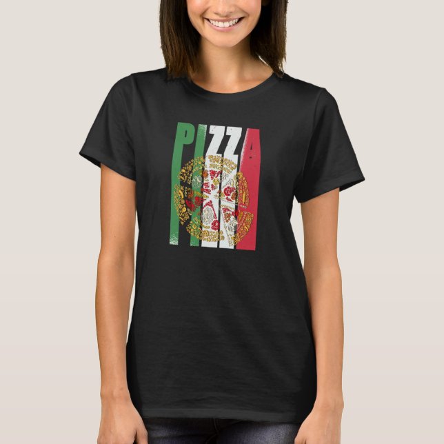 Camiseta Pizza Italy Flag Pizzeria Pizza Baker Pizza (Frente)