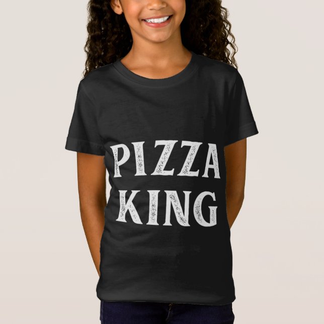 Camiseta Pizza King - Estilo de Vintage - (Frente)