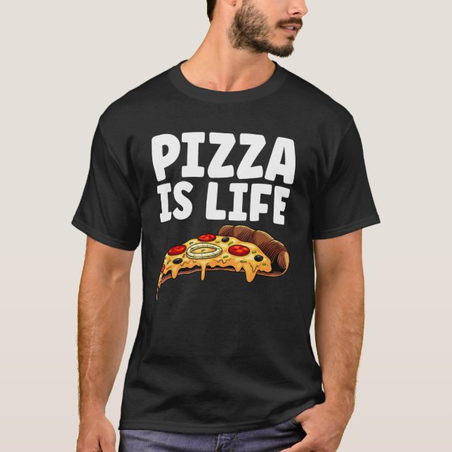 Camiseta Pizza legal Para Homens Pizza Havaianas Amantes It (Frente)