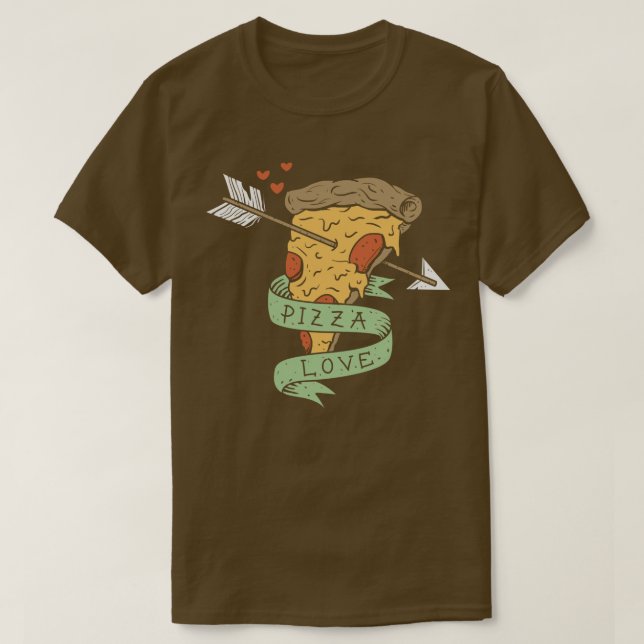 Camiseta Pizza Love (Frente do Design)