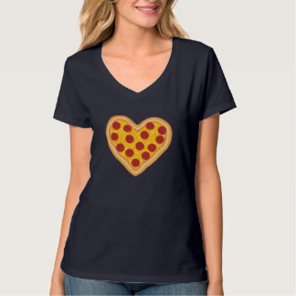 Camiseta Pizza Love Heart Pepperoni Slice for Pizza Lovers