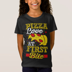 Camiseta Pizza Love Na Primeira Mordida