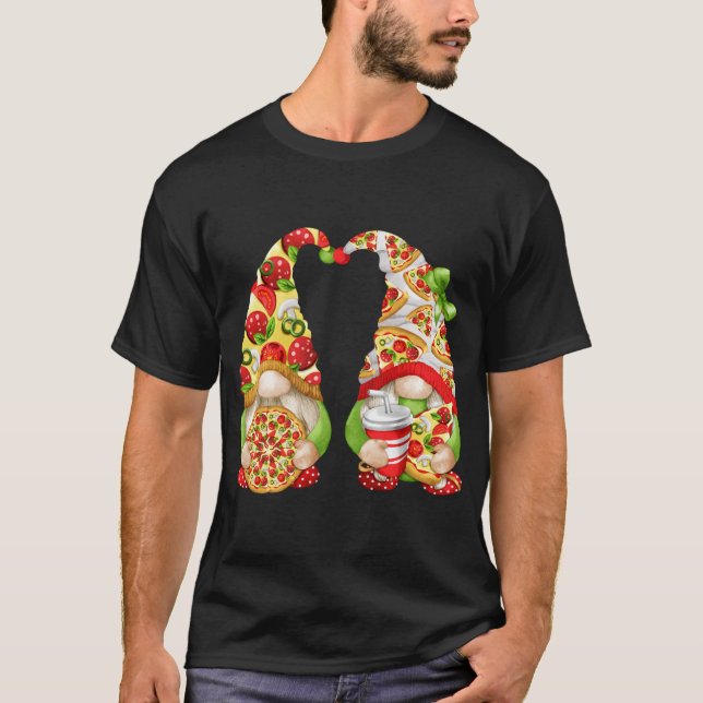 Camiseta Pizza Lover Com Padrões Bonitos E Engraçados Corre (Frente)