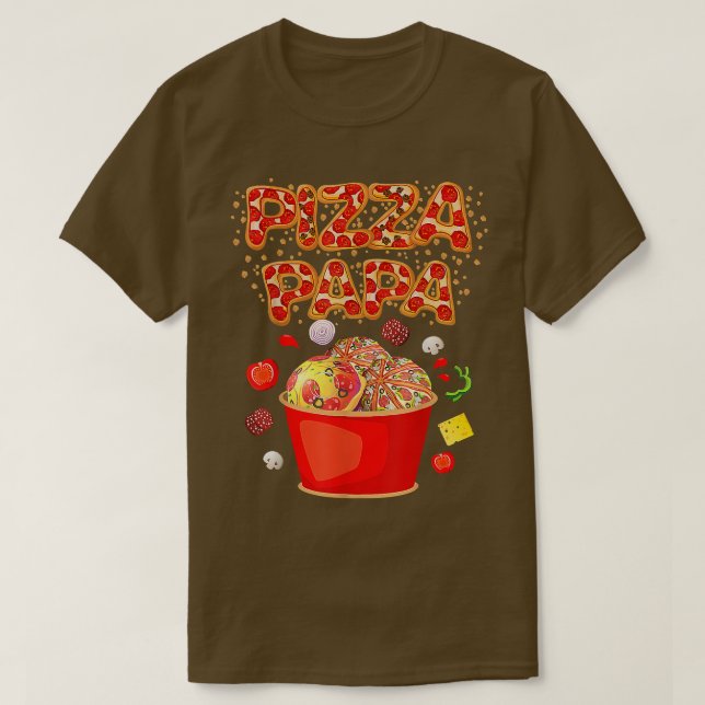Camiseta Pizza Lover Dad Papa Pizzaiolo Fars Day Far Daddy  (Frente do Design)