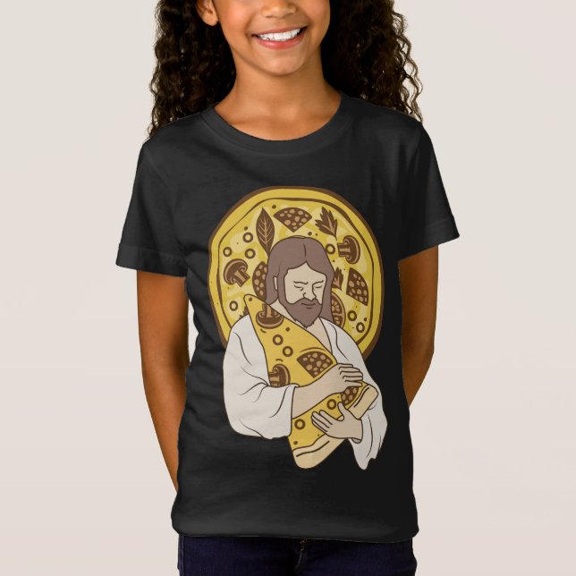 Camiseta Pizza Lover Pizzeria Jesus e Pizza Comida italiana (Frente)