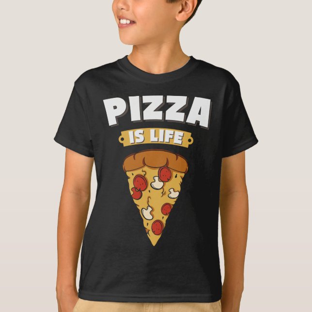 Camiseta Pizza Makers Pizza É Festa De Pizza Da Vida (Frente)