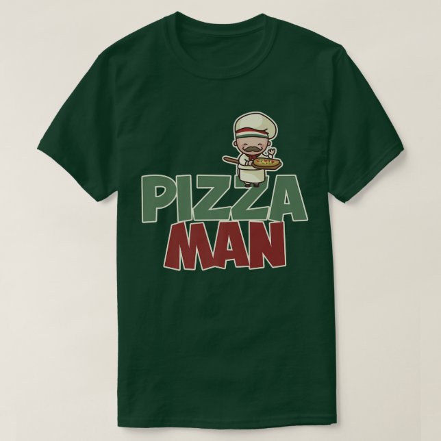 Camiseta Pizza Man Italiana Comida Pizza Lover Comida Lover (Frente do Design)
