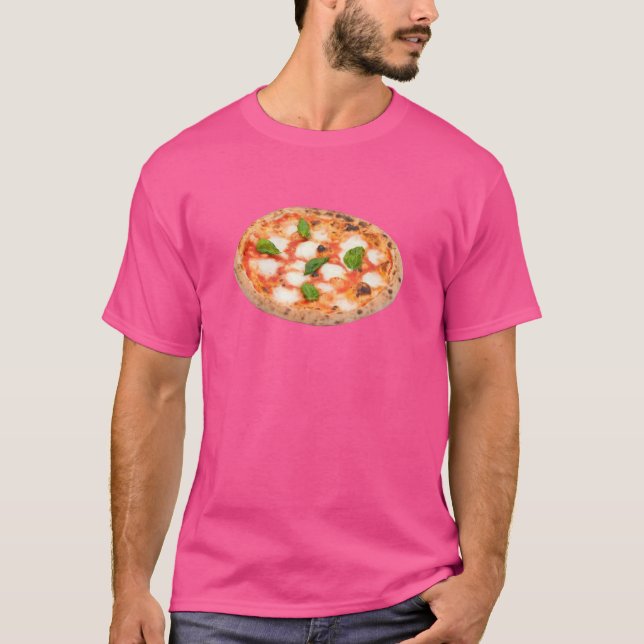 Camiseta Pizza Margherita Costume Fácil Hallowee De Último  (Frente)
