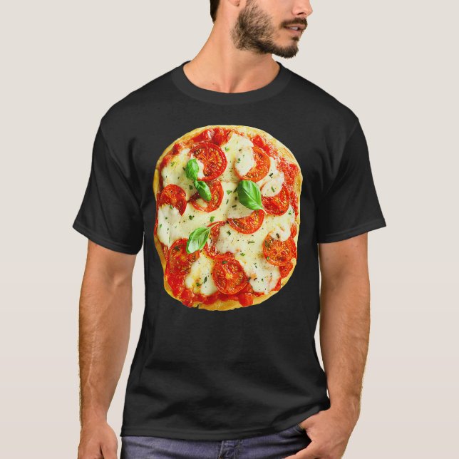 Camiseta Pizza Margherita Neapolitan Italian Delivery Boy F (Frente)