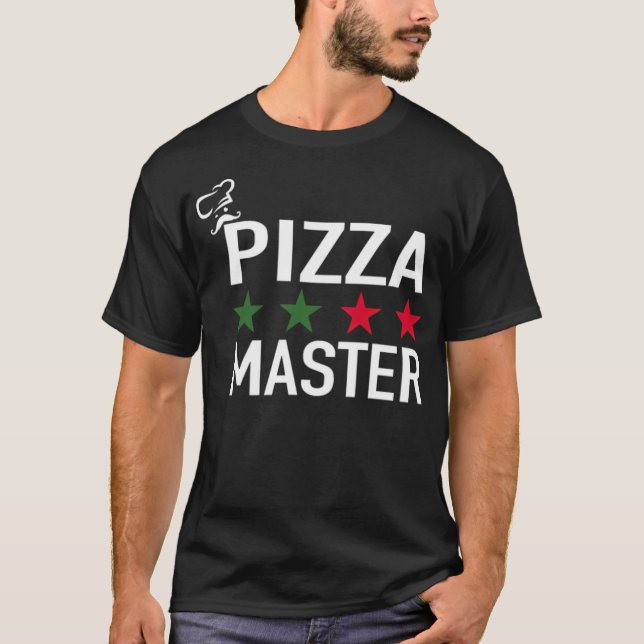 Camiseta Pizza Master Pizza Chef comida de pirata cozida it (Frente)