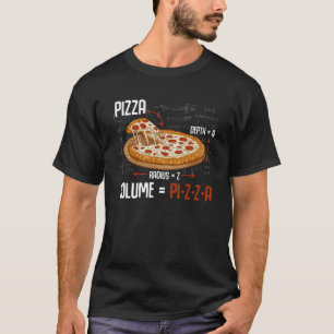 Camiseta Pizza Matemática Fórmula Física Foodie Ciência