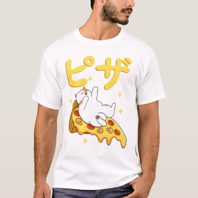 Camiseta Pizza Me Faz Feliz (Frente)