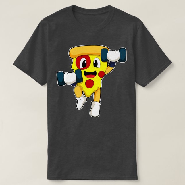 Camiseta Pizza na Malhação com Dumbbels (Frente do Design)