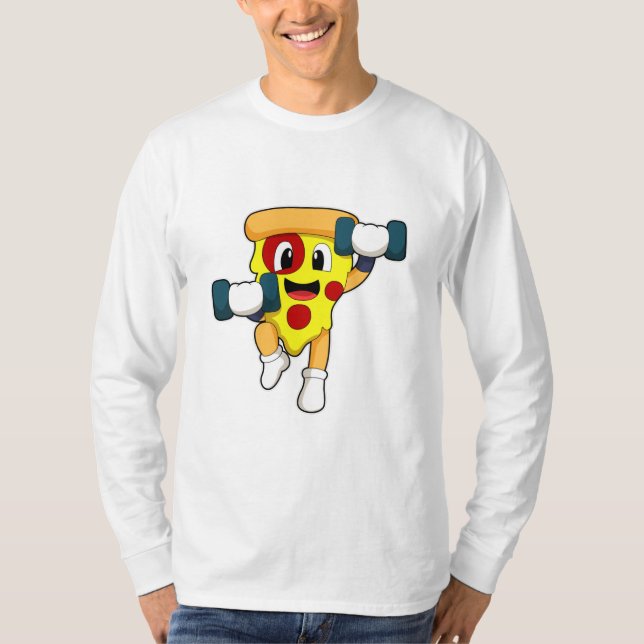 Camiseta Pizza na Malhação com Dumbbels (Frente)