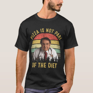 Camiseta Pizza Não Faz Parte Da Dieta Dr Now Vintage