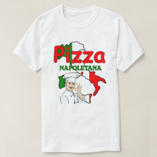 Camiseta Pizza Napoletana bandeira da Itália 