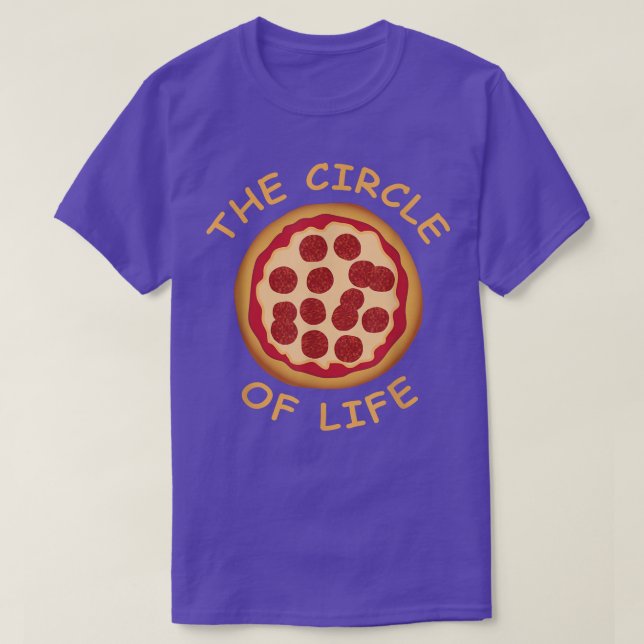 Camiseta Pizza O Círculo Da Vida 24474527 (Frente do Design)