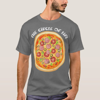 Camiseta Pizza O Círculo Da Vida Pizza Sobrevive A Foodie E