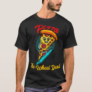 Camiseta Pizza, o negócio da mala Uma fatia de pizza andand