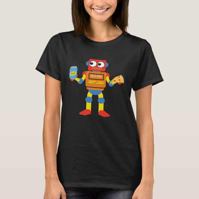 Camiseta Pizza Oven Robot (Frente)