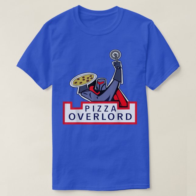 Camiseta Pizza Overlords (Frente do Design)