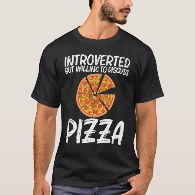 Camiseta Pizza Para Comida De Pizza Italiana Para Homens (Frente)