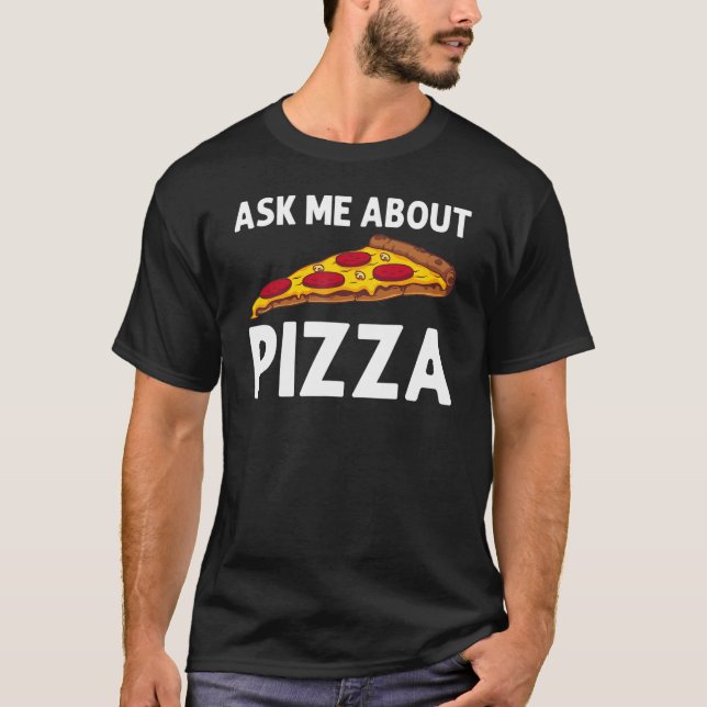 Camiseta Pizza Para Homens Pizza De Comida Italiana Peppero (Frente)