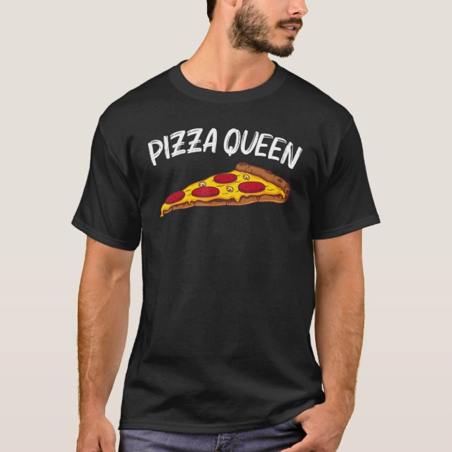 Camiseta Pizza Para Mulher Mãe Pizza Pepperoni Comida Itali (Frente)