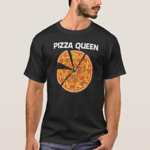 Camiseta Pizza Para Mulheres Mãe Pizza Italiana Fatia Comid