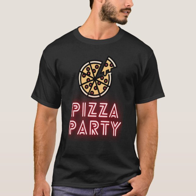 Camiseta Pizza Party O Ultimate Pizza Inscrito (Frente)