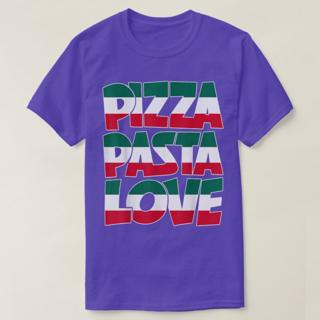 Camiseta Pizza Pasta Love Graphic Design Italiano American  (Frente do Design)