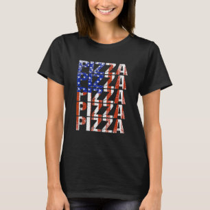 Camiseta Pizza Patriótica US Flag Pizza