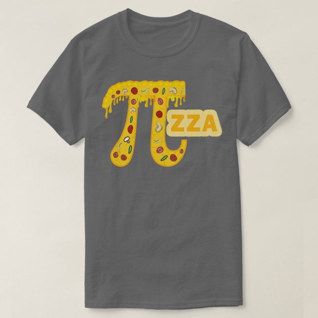 Camiseta Pizza Pi Math Aluna de Professora (Frente do Design)