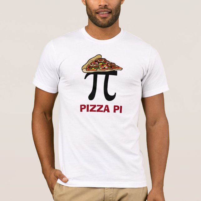 Camiseta Pizza Pi (Pie) T-shirt engraçada (Frente)