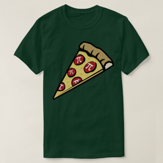 Camiseta Pizza Pi Pizza Engraçada Com Pi Toppings Math 224 (Frente do Design)
