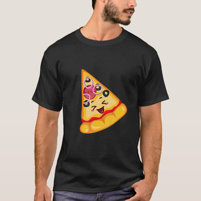 Camiseta Pizza Pie Slice Pai E Son Cox Pizza Pai (Frente)