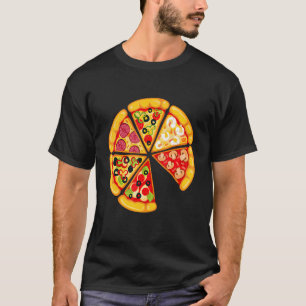 Camiseta Pizza Pie & Slice Pai E Son Matando Pizza Fathe