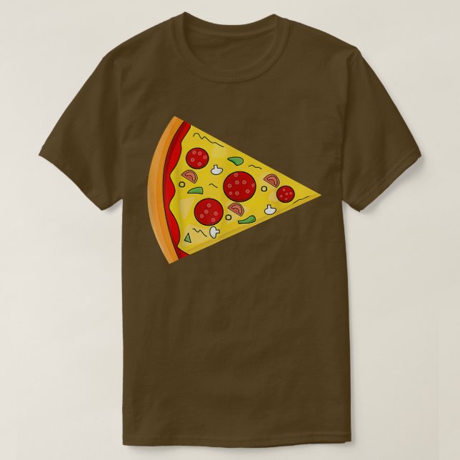 Camiseta Pizza Pie & Slice Pai E Son Matando Pizza Fathe (Frente do Design)