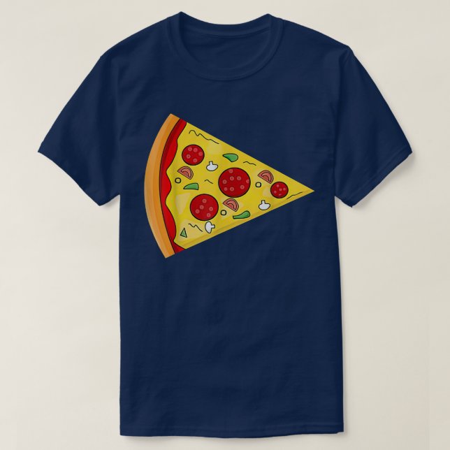 Camiseta Pizza Pie & Slice Pai E Son Matando Pizza Fathe (Frente do Design)