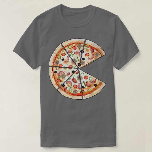 Camiseta Pizza Pie & Slice Pai E Son Matando Pizza Fathe (Frente do Design)