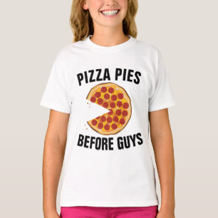 CAMISETA PIZZA PIES ANTES QUE O CARA ENGRAÇA GAROTAS T-SHIR