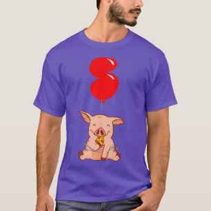 Camiseta Pizza Pig5 Birthdayboys Partido Balão 22834301