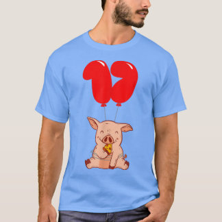 Camiseta Pizza Pig - 17º Aniversário - Kids Balloon Party 2