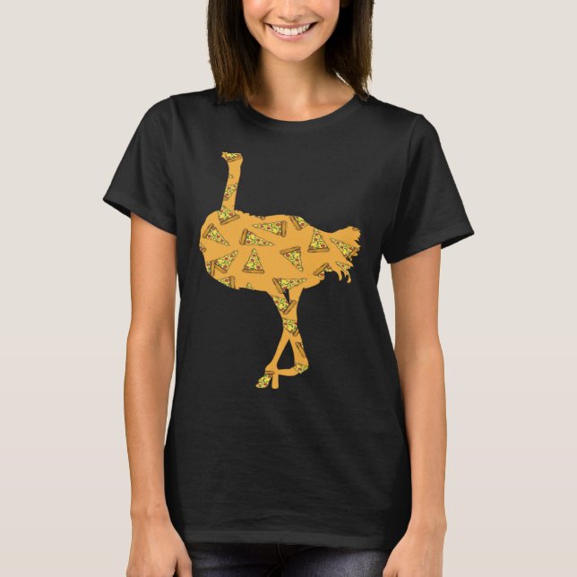 Camiseta Pizza  Pizzaiolo Pizza Ostrich (Frente)