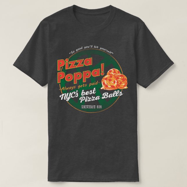 Camiseta Pizza Poppa (Frente do Design)