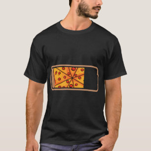 Camiseta Pizza Power Slice Battery Pizzeria Pizzaiolo Itali