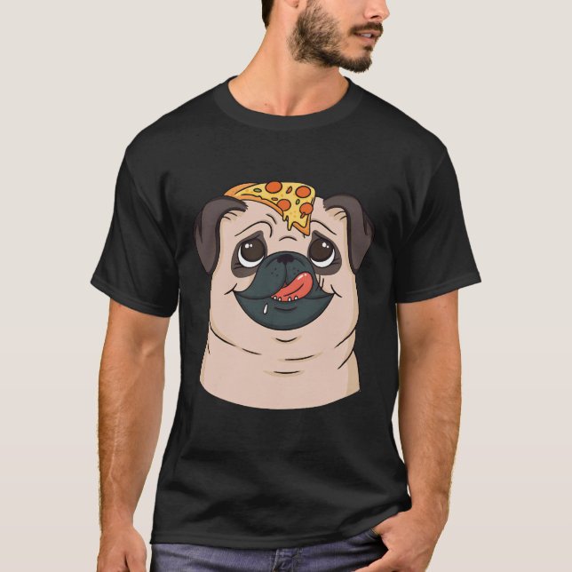 Camiseta Pizza Pug Ativo 865 (Frente)