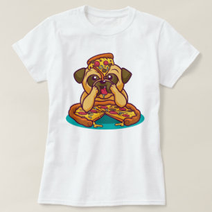 Camiseta Pizza Pug T-Shirt