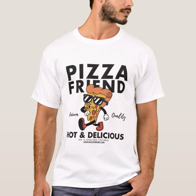 Camiseta Pizza quente e deliciosa (Frente)